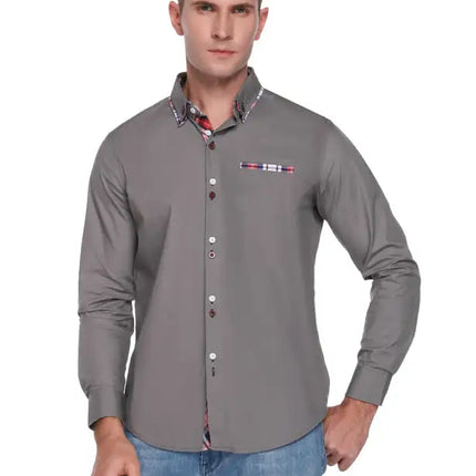 Men's Plaid Long Sleeve Shirt