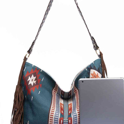 Geometric Canvas Tote Bag