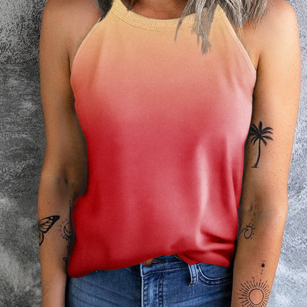 Gradient Grecian Neck Tank