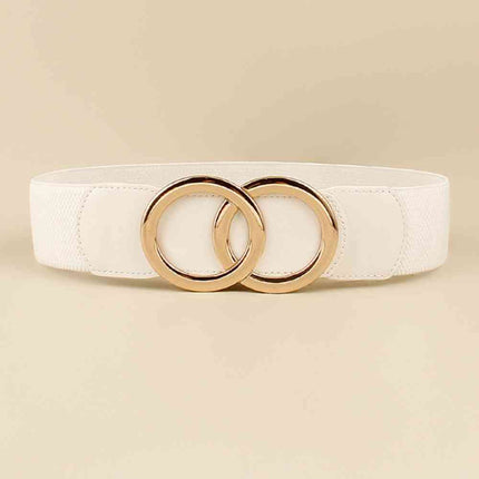 Zinc Alloy Buckle Elastic PU Belt