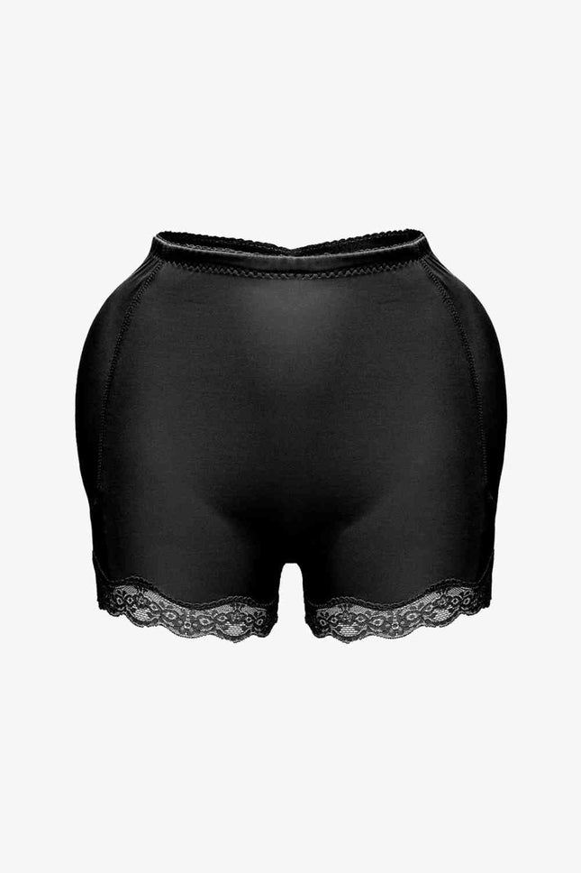 Full Size Lace Trim Shaping Shorts