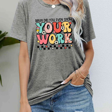 Letter Graphic Short Sleeve T-Shirt