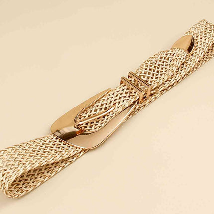 Irregular Buckle Braid Belt