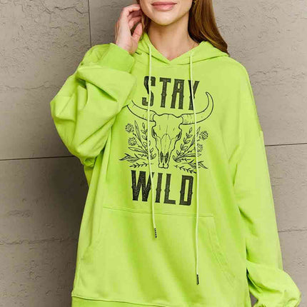 Simply Love Simply Love Full Size STAY WILD Graphic Hoodie