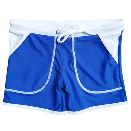 Bañador tipo bóxer de nailon con bolsillo grande para hombre 