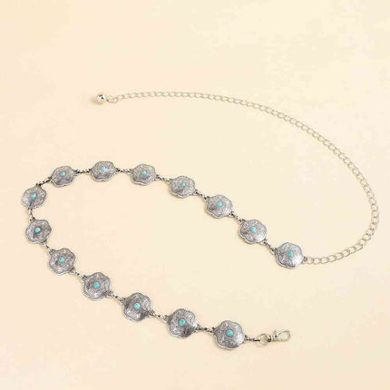 Vintage Turquoise Alloy Belt