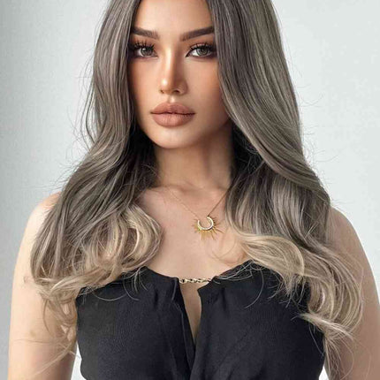 13*1" Full-Machine Wigs Synthetic Long Straight 24"