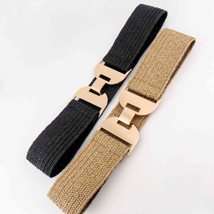 Alloy Buckle Elastic Belt