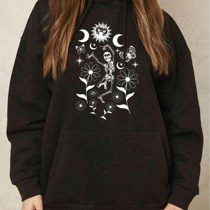 Simply Love Simply Love Full Size Dancing Skeleton Graphic Hoodie