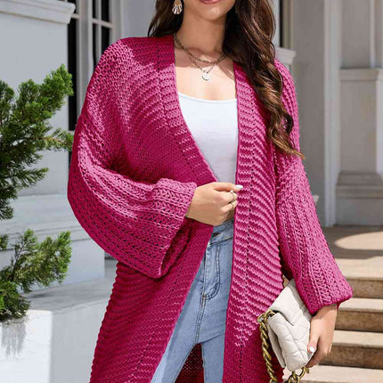 Open Front Longline Cardigan