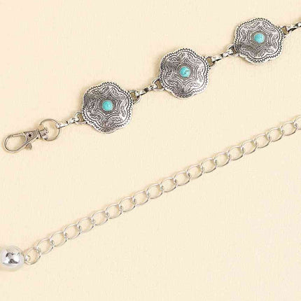 Vintage Turquoise Alloy Belt