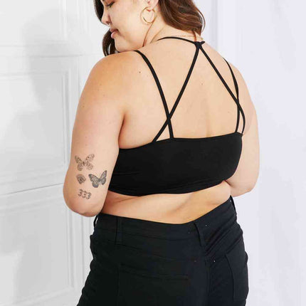 Zenana Romantic Night Full Size Lace Cutout Bralette