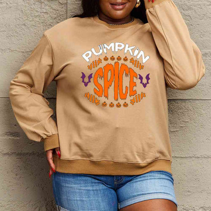 Simply Love Full Size PUMPKIN SPICE Graphic Sweatshirt