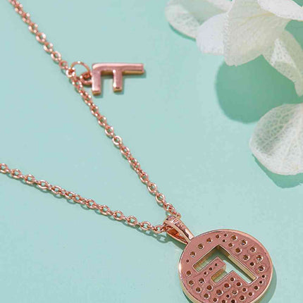 Moissanite A to J Pendant Necklace