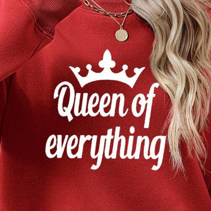 QUEEN OF EVERYTHING Round Neck Sweatshirt
