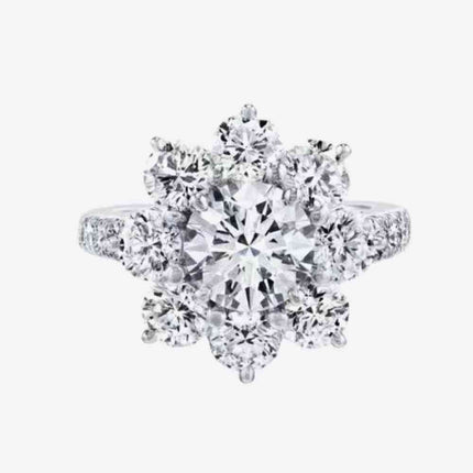 1 Carat Moissanite Flower Ring