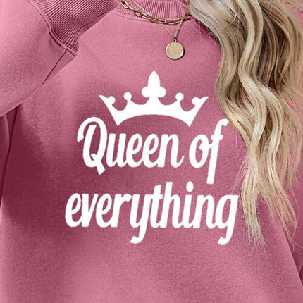 QUEEN OF EVERYTHING Round Neck Sweatshirt