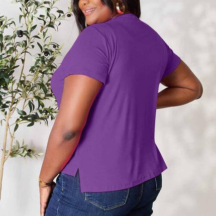 Basic Bae Full Size Round Neck Short Sleeve T-Shirt - Vickie Lynn's