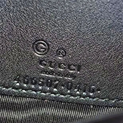 NEW Gucci Black Micro GG Guccissima Crossbody Wallet Bag Purse