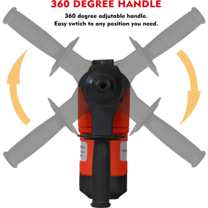 Rotary Hammer 1100W 1-1/2" SDS Plus Rotary Hammer Drill 3 Functions