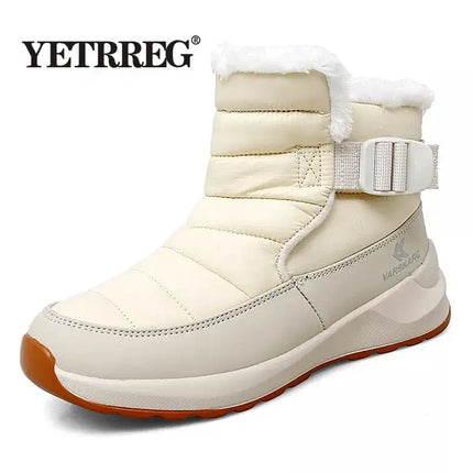 New Winter Women Boots Warm Thicken Plush Women's Snow Boots Outdoor Waterproof Boots Winter Women Sneakers Ankle Boots Size 42