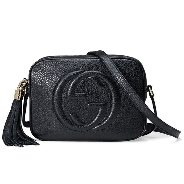 NEW Gucci Black Small Soho Disco Leather Crossbody Bag