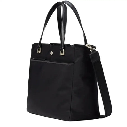 NEW Kate Spade Black Jae Medium Nylon Satchel Crossbody Bag