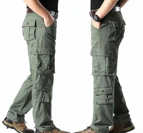 Men's Work Cargo Pants Relaxed Fit Trousers with Multi Pockets