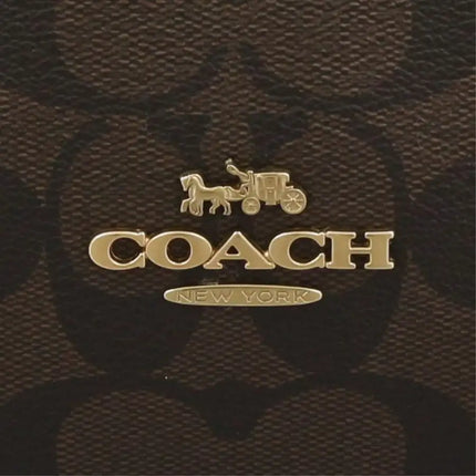 NEW Coach Black Kacey Satchel Monogram Signature Canvas Crossbody Shoulder Bag