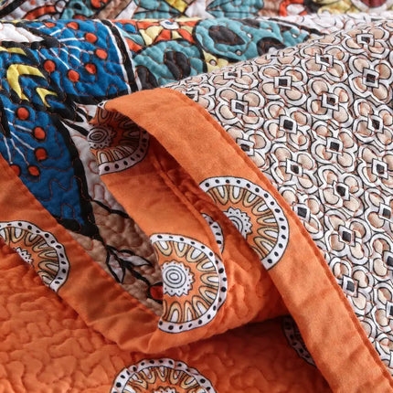 Juego de edredón de algodón de 3 piezas, colcha reversible, juego de colcha ligera para cama tamaño Queen/completo durante todas las estaciones