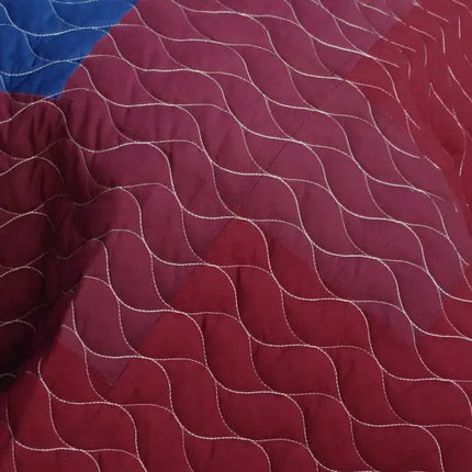 [Fire & Ice] 3PC Vermicelli - Quilted Patchwork Quilt Set (Full/Queen Size)