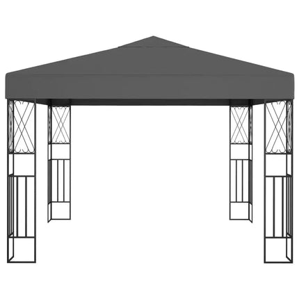 Gazebo 9.8'x9.8' Anthracite Fabric