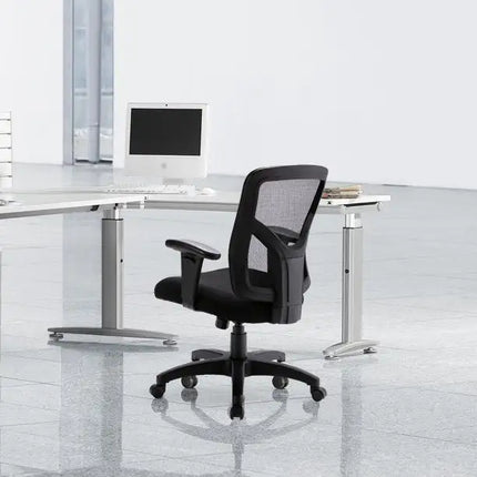 Silla de oficina ergonómica de malla ajustable con respaldo