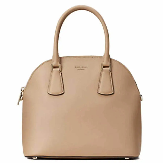 Kate Spade Sylvia Large Dome Women's Satchel Bag Light Fawn