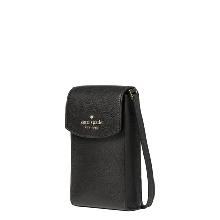 NEW Kate Spade Black Staci Saffiano Leather North South Crossbody Bag