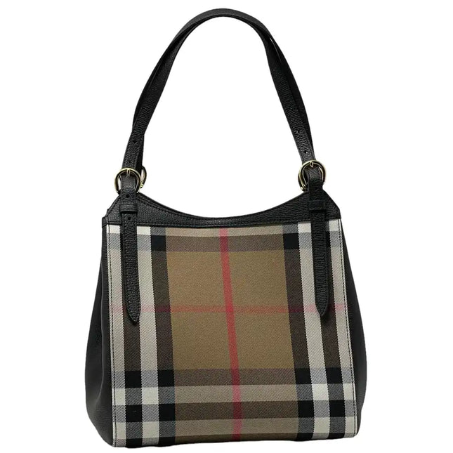 NEW Burberry Multicolor House Check Canvas Shoulder Bag