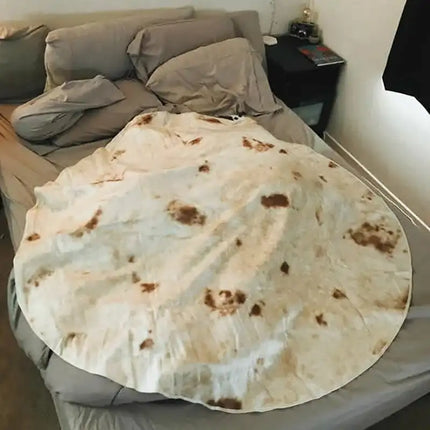 Funny Pancake Polyester Indian Flying Cake Fried Egg Blanket Cabbage Blanket Quilt Watermelon Pancake Summer Quilt Sofa