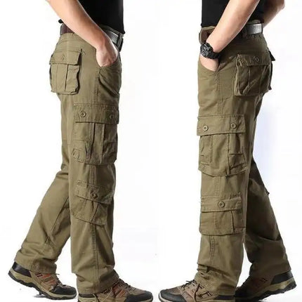 Men's Work Cargo Pants Relaxed Fit Trousers with Multi Pockets