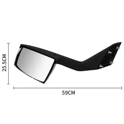LEAVAN Chrome Hood Mirror Assembly for Volvo VNL Driver & Passenger Side W/Mounting Kit
