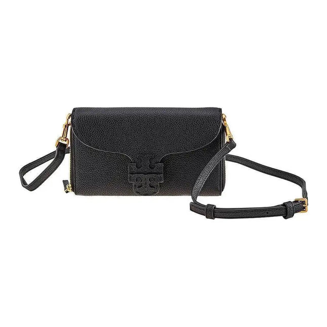 Tory Burch McGraw Wallet Black Leather Crossbody Bag