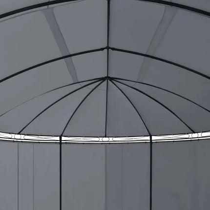 Gazebo with Curtains 208.7"x137.8"x104.3" Anthracite