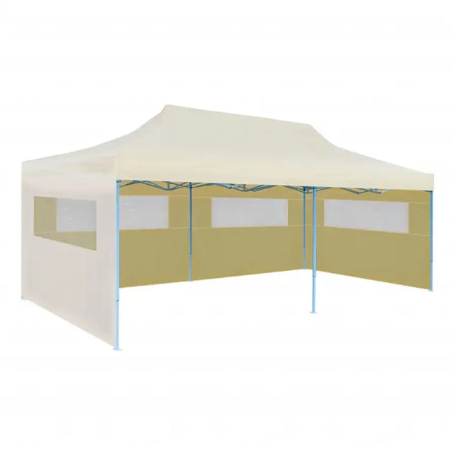 Tienda de campaña plegable para fiestas, color crema, 9'10"x19'8"