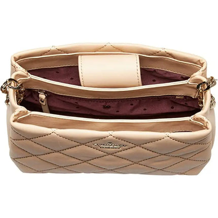 NEW Kate Spade Beige Cashew Emerson Place Jenia Quilted Leather Tote Crossbody Shoulder Bag