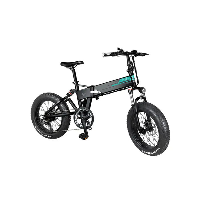 Fiido M1 Bicicleta de montaña eléctrica plegable con neumáticos gruesos de 20 ", motor de 250 W, cambio de 7 velocidades, pantalla LED de 3 modos