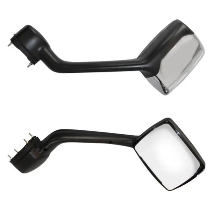 LEAVAN Hood Mirror Chrome LH RH Pair For Kenworth T680 Peterbilt 579 587