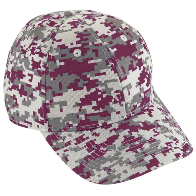 Athletic Baseball Cap, Digi Camo Cotton Twill Sports Hat - Adjustable / Unisex / Youth