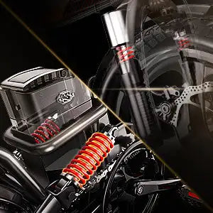 Electric Bike 400W Electric Commuter Bikes;  Folding Mini Ebike 14'' Electric Bicycle with 48V 20Ah Battery;  21MPH Adults/Teens City E Bike