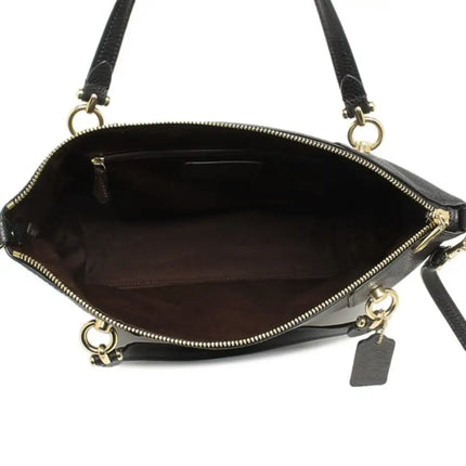 NEW Coach Black Kacey Satchel Monogram Signature Canvas Crossbody Shoulder Bag