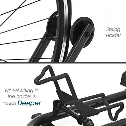 Home Garage Storage Portable Foldable Bike Floor Parking Rack