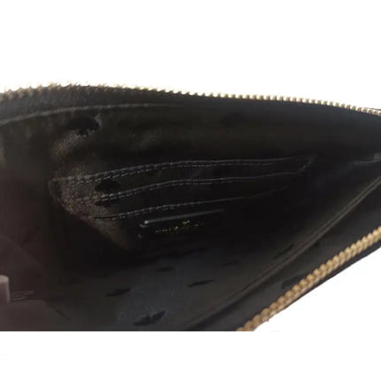 NEW Kate Spade Black Chelsea Medium Nylon Wristlet Pouch Clutch Bag